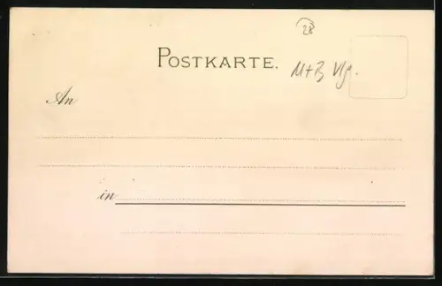 Künstler-Lithographie Otto Hammel: Hannover, Blick zur Klickmühle