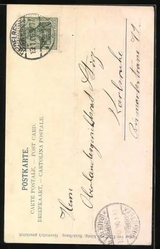 AK Porträt Page mit Mütze