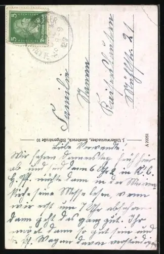 Künstler-AK Thomas Riss: Mädchen aus dem Etschlande