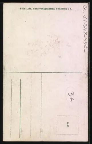 AK Frau in Elsässer Tracht