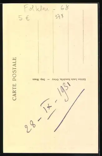 AK Alsace, Le vieux Puits