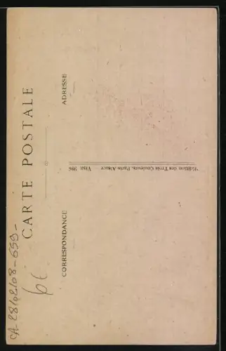 AK Propaganda, Cest le bouquet de gloire et d'esperance, Que m'a donne mon cher soldat de France, frz. Trachtenmädchen