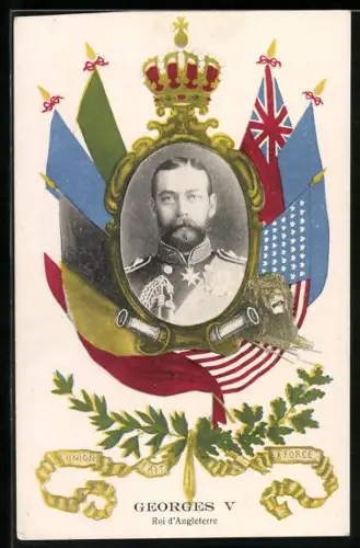 AK Georges V., Roi d`Angelterre