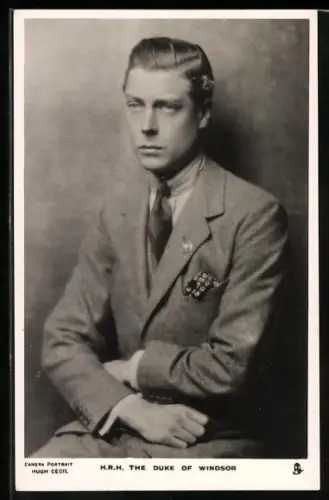 AK The Duke of Windsor, Portrait von Prinz Edward von England