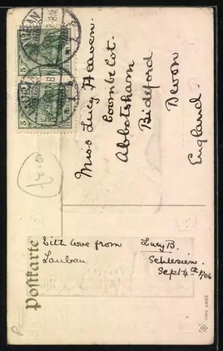 AK zur Erinnerung an die Silberhochzeit des Kaiserpaares von Preussen 1881-1906