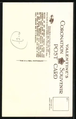 AK Queen Mary`s procession with the Princesses