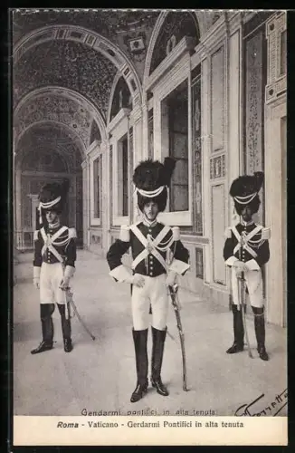 AK Vatikanstadt, Gendarmi Pontifici in alta tenuta