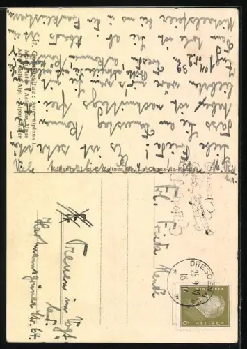 Künstler-AK Jean Zeltner: Alpen-Astern