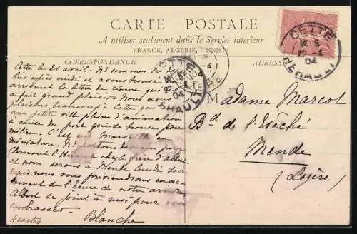 AK Cette, Le Phare St Louis, Leuchtturm