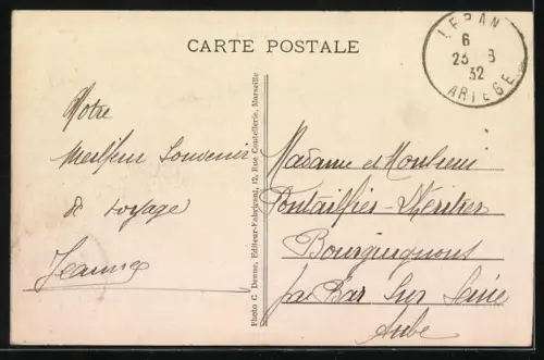 AK Cette, Station Balnéaire et Climatique, Le Môle et le Phare St-Louis