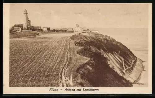 AK Arkona /Rügen, Kap mit Leuchtturm
