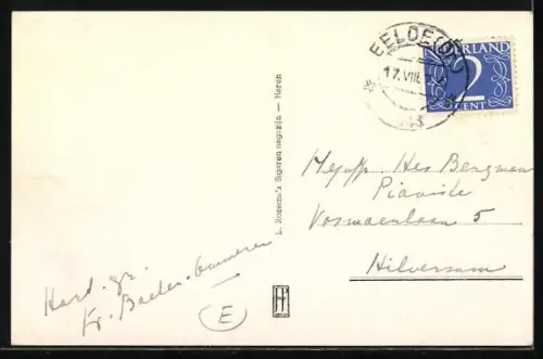 AK Haren, Paterwoldsche Meer, Leuchtturm