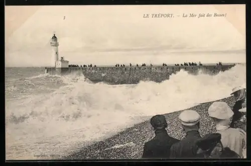 AK Le Tréport, La Mer fait des Bosses