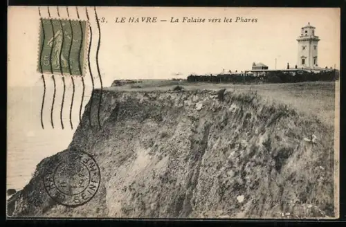 AK Le Havre, La Falaise vers les Pahres