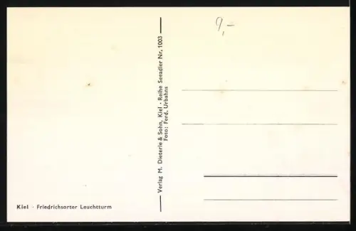 AK Kiel, Friedrichsorter Leuchtturm