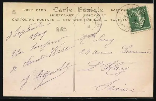 AK Saint-Vaast-La-Hougue, La Jetée et l`Ile Tatibou