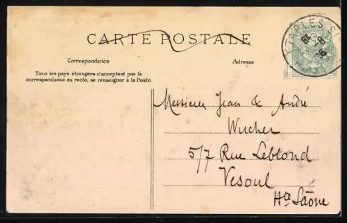 AK Le Touquet, Les phares et tramway