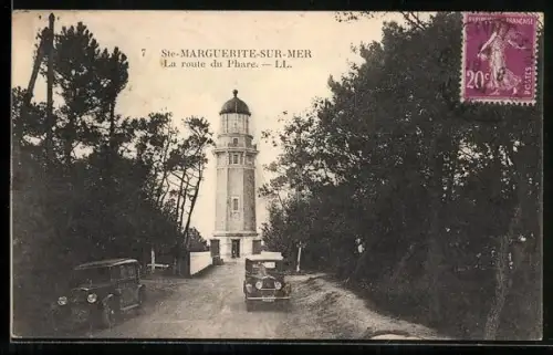 AK Ste-Marguerite-sur-mer, La route du Phare