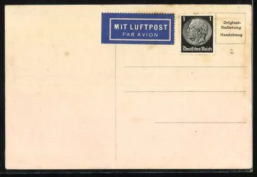 Künstler-AK Friedrichsort, Leuchtturm vom Wasser gesehen