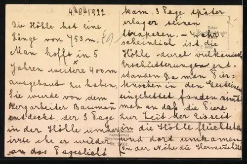 AK Rübeland i. Harz, Palme mit Glockenspiel in der Baumannshöhle