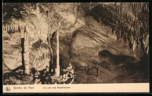 AK Grotte de Han, Un coin de Mystérieuses, Höhle