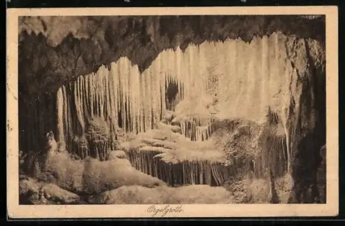 AK Dechenhöhle, Blick in die Orgelgrotte