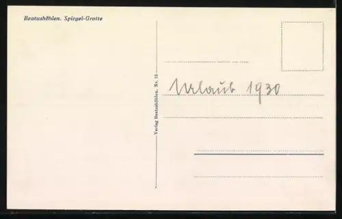 AK Beatushöhlen, In der Spiegel-Grotte