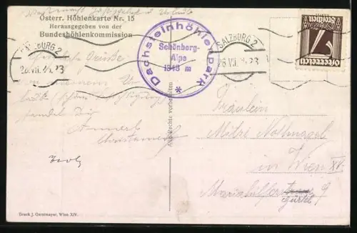 AK Obertraun, Dachstein-Rieseneishöhle, Der Tristandom