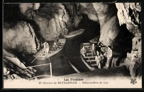 AK Betharram /Pyrénées, Grottes de Betharram, Débarcadère du Lac