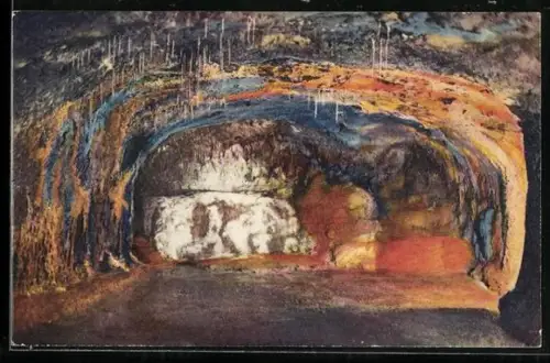 AK Saalfeld / Thür., Feengrotte, mittlere Quellgrotte