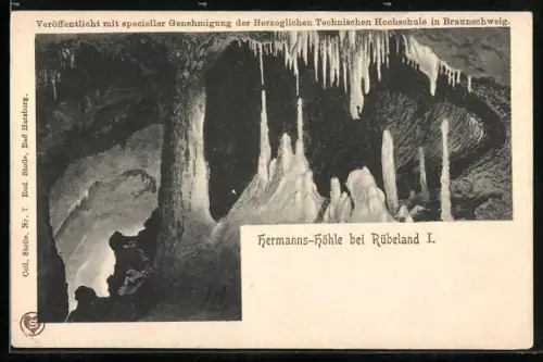 AK Rübeland, Ansicht in der Hermannshöhle