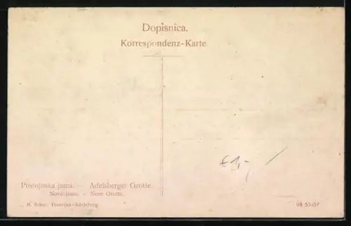 AK Adelsberger Grotte, Neue Grotte