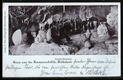 AK Rübeland, Kristallkammer in der Hermannshöhle