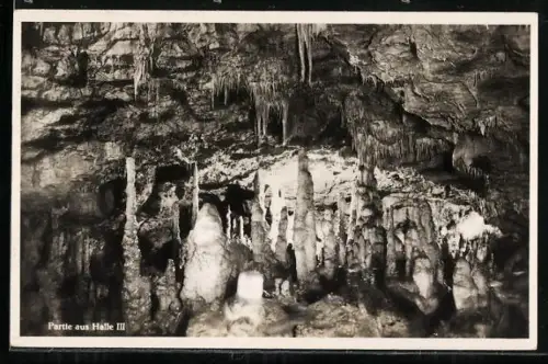 AK Nebelhöhle /Genkingen, Partie aus Halle III
