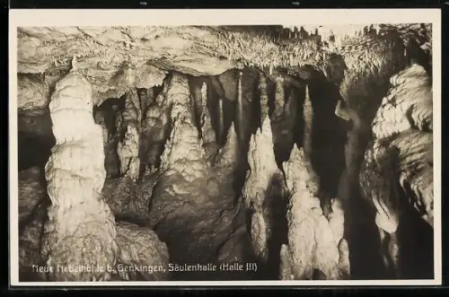 AK Neue Nebelhöhle bei Genkingen, Säulenhalle, Halle III