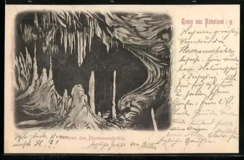 AK Rübeland i. H., Inneres der Hermannshöhle