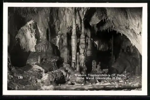 AK Einhorn Tropfsteinhöhle /Hohe Wand, Halle III