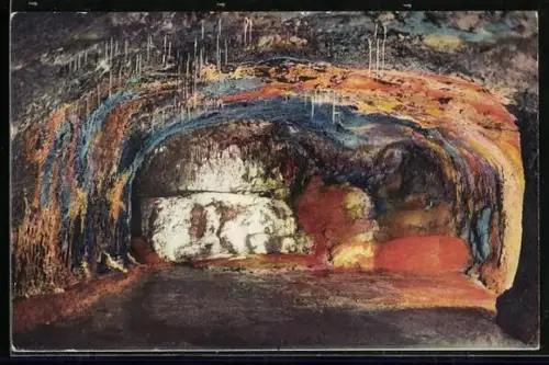 AK Saalfeld / Thür., Feengrotte, mittlere Quellgrotte