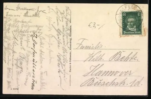 AK Lippoldshöhle bei Brunkensen, Eingang zur Höhle