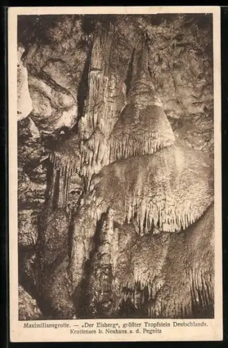 AK Krottensee b. Neuhaus, Maximiliansgrotte, Der Eisberg