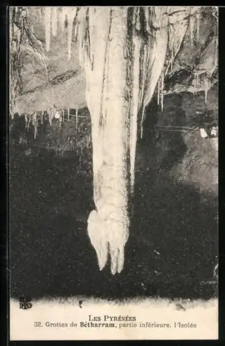 AK Bétharram, Les Pyrénées, Les Grottes, Partie inférieure