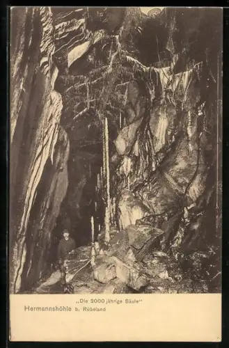 AK Hermannshöhle, die 2000 jährige Säule