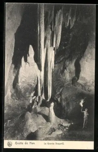 AK Grotte de Han, La Grande Draperie