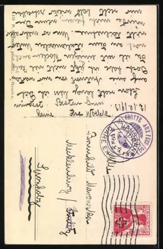 AK St. Maurice, Grotte aux Fées, entrée de la grotte