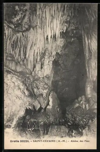 AK Saint-Cézaire, Grotte Dozol, Alcôve des Fées - Höhle