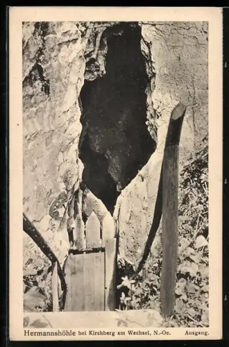 AK Kirchberg am Wechsel, Hermannshöhle, Ausgang