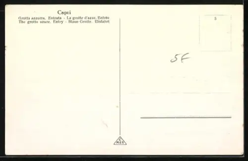 AK Capri, Blaue Grotte, Einfahrt