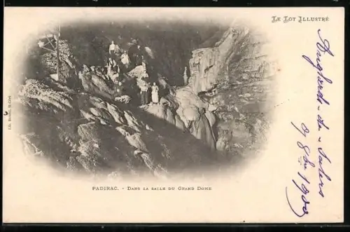 AK Padirac, Le Lot Illustré, Dans la Salle du Grand Dome