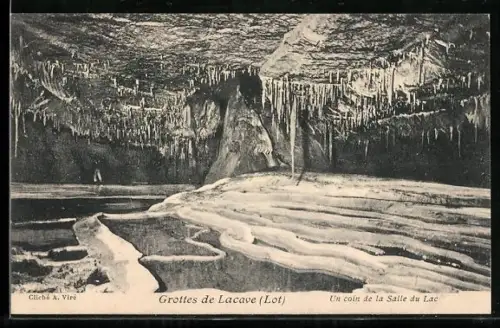 AK Grottes de Lacave /Lot, Uncoin de la Salle du Lac