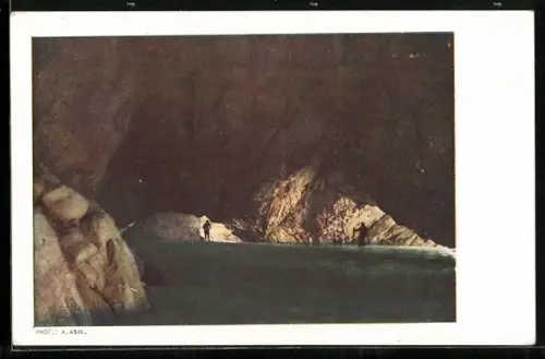 AK Salzburg, Eisriesenwelt im Tennengebirge, Eispalast gegen Mörkdom